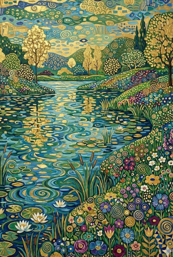 Golden waterway